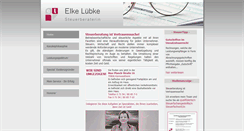 Desktop Screenshot of luebke-stb.de